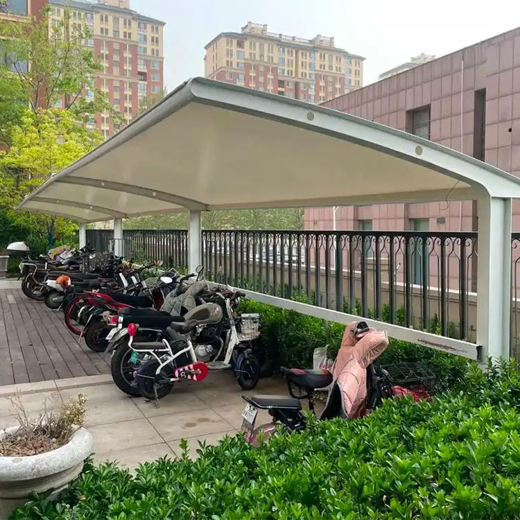 岳阳县膜结构电动车棚